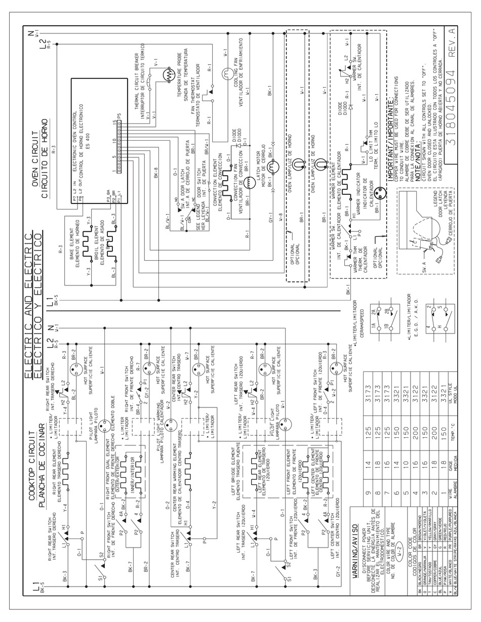 FRIGIDAIRE GLES388CSB COOKTOP WIRING DIAGRAM ManualsLib