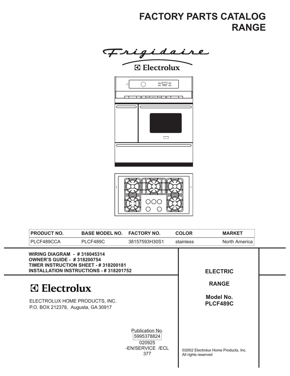 frigidaire-plcf489c-factory-parts-catalog-pdf-download-manualslib