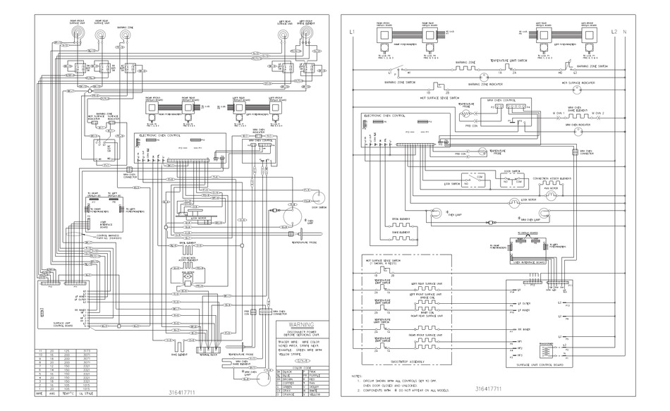 FRIGIDAIRE PLEFM399D COOKTOP CIRCUIT DIAGRAMS | ManualsLib