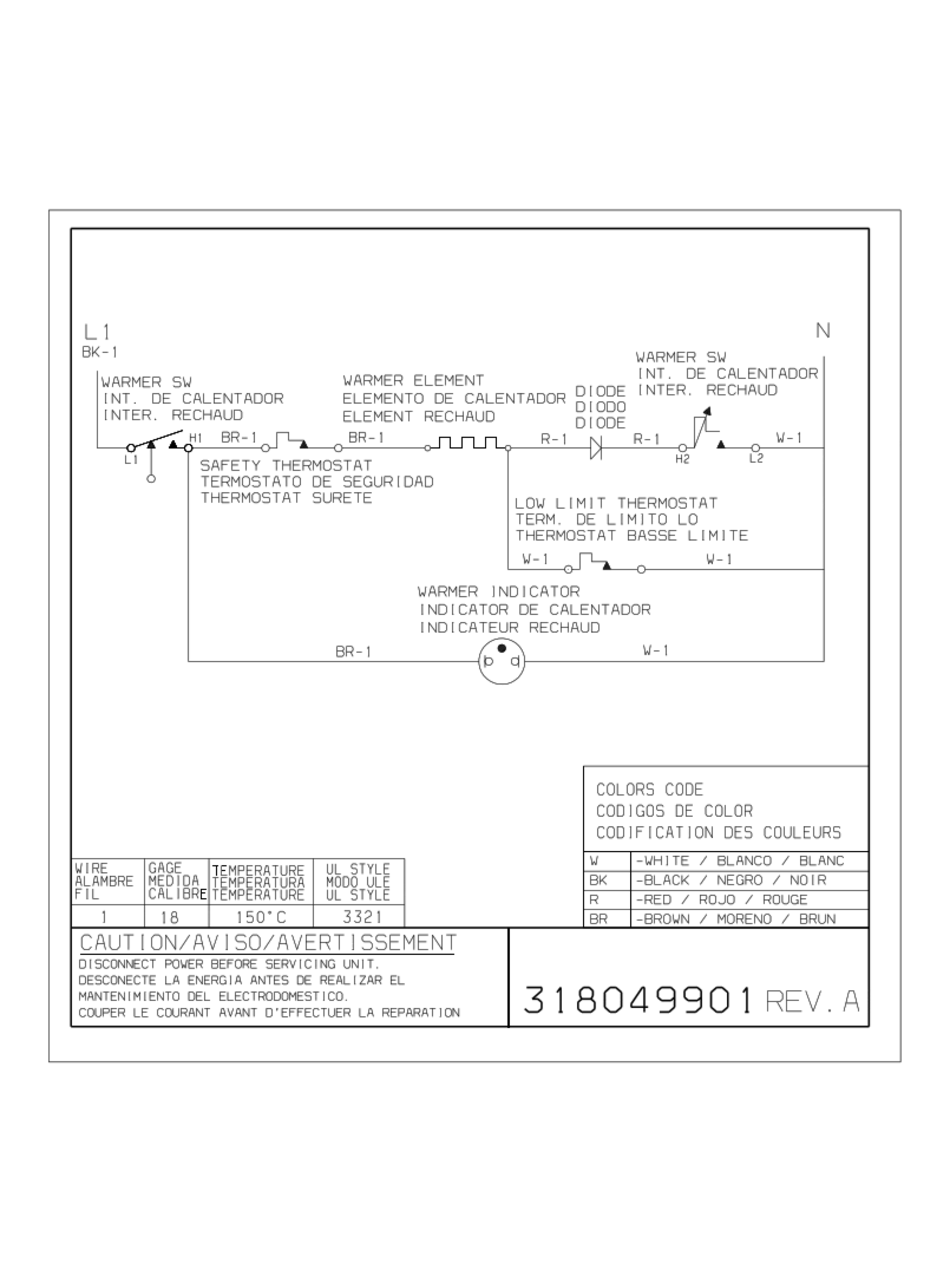 FRIGIDAIRE PLEW30S3FCB WARMING DRAWER WIRING DIAGRAM ManualsLib