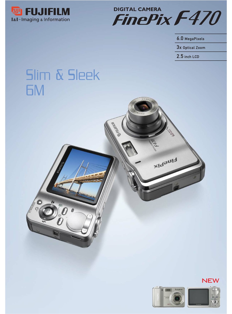 FUJIFILM FINEPIX F470 DIGITAL CAMERA BROCHURE & SPECS ManualsLib