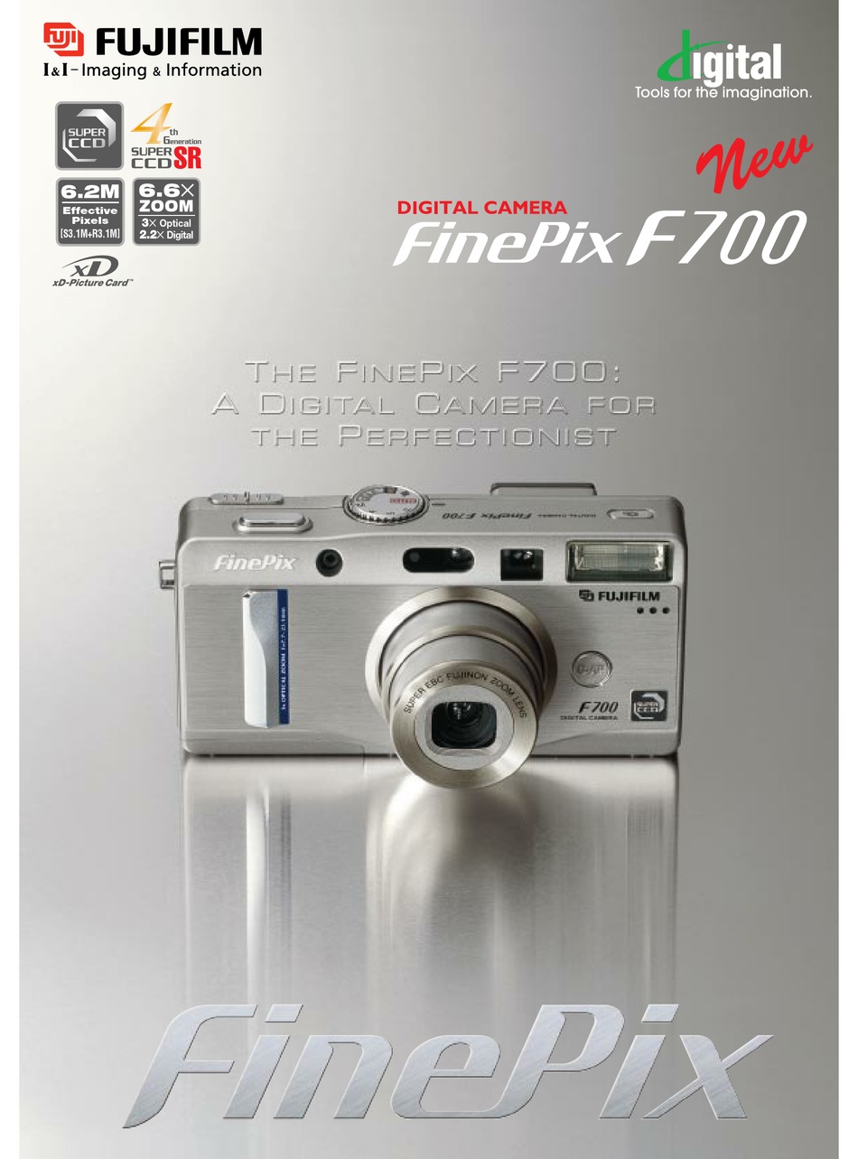 FUJIFILM FINEPIX F700 DIGITAL CAMERA BROCHURE & SPECS | ManualsLib
