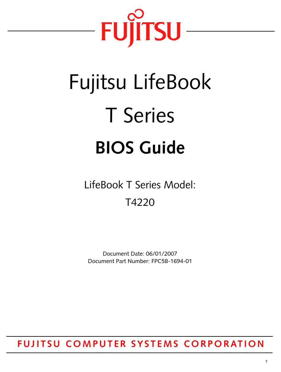 fujitsu lifebook t4220