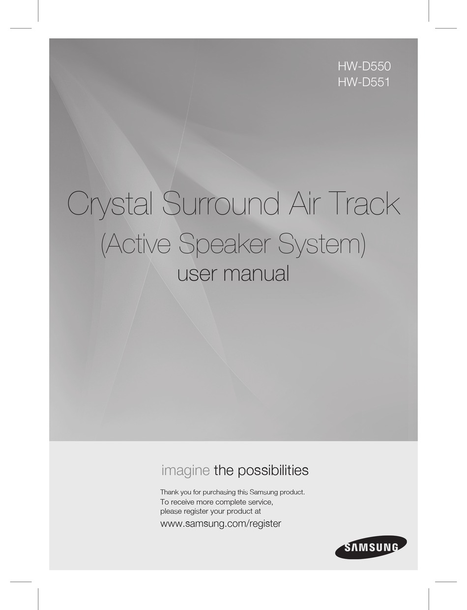 SAMSUNG HW-D550 USER MANUAL Pdf Download | ManualsLib