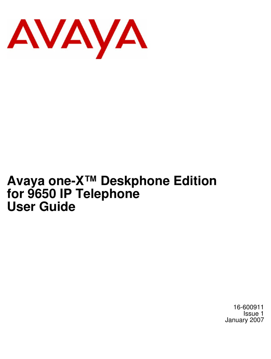 Avaya 9608g Manual