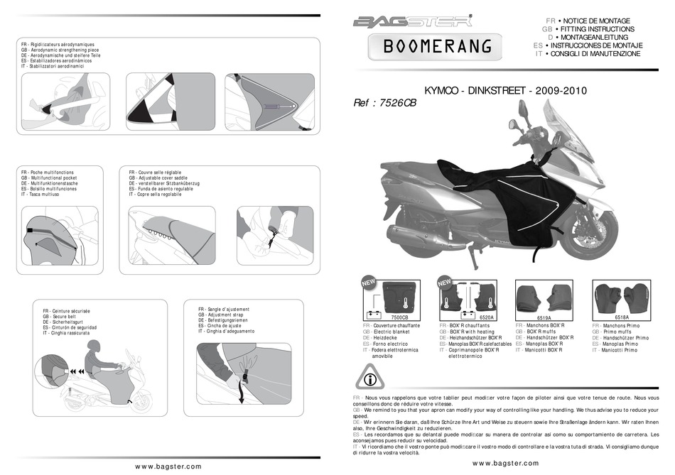 BAGSTER BOOMERANG 7526CB FITTING INSTRUCTIONS Pdf Download ManualsLib