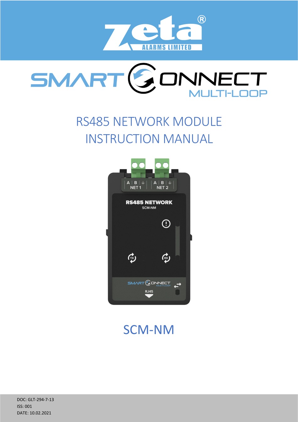 ZETA ALARM LIMITED SMARTCONNECT SCMNM INSTRUCTION MANUAL Pdf Download