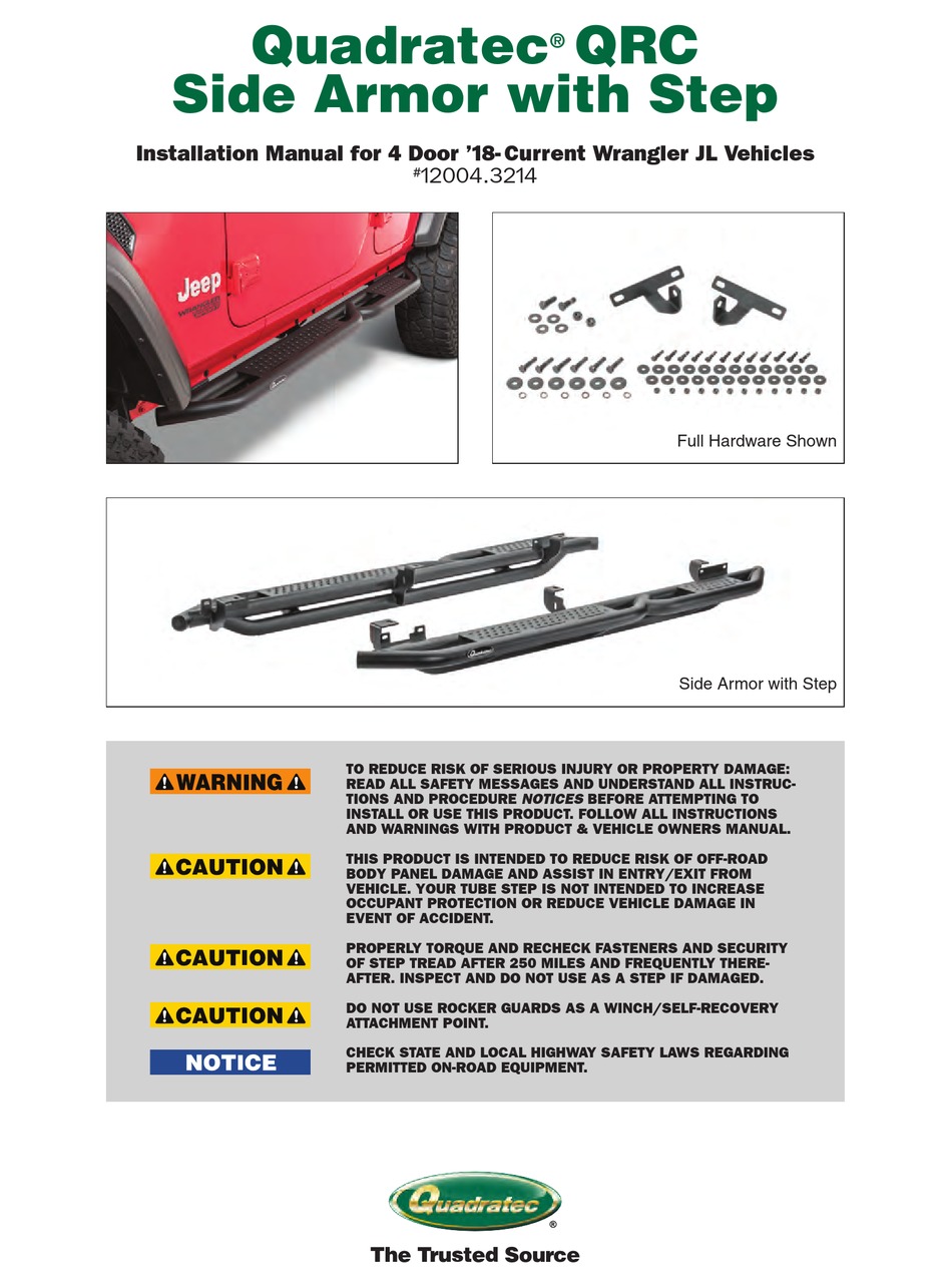 QUADRATEC QRC INSTALLATION MANUAL Pdf Download ManualsLib