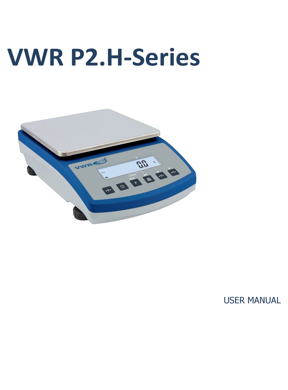 VWR P2.H SERIES USER MANUAL Pdf Download | ManualsLib