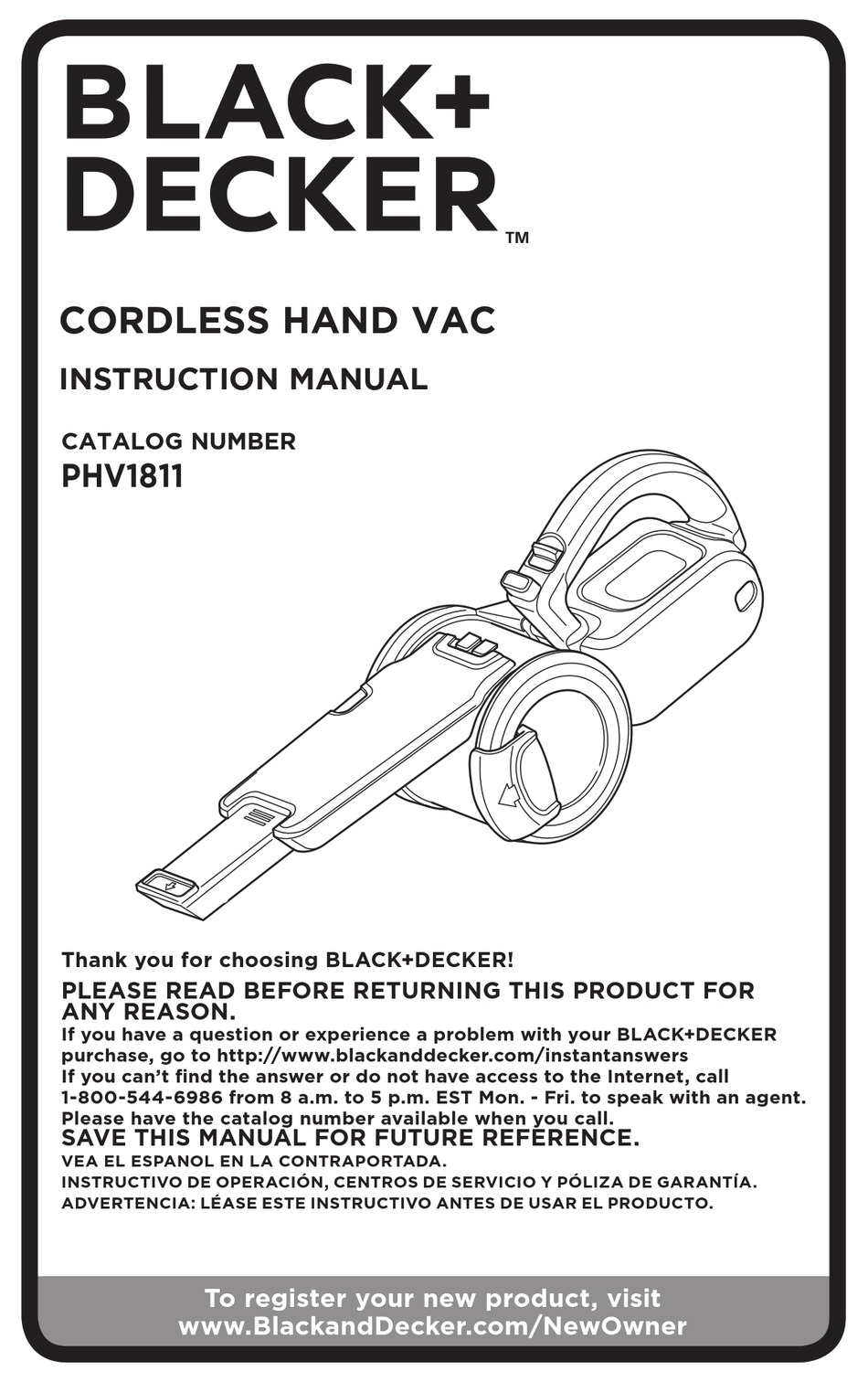 User manual Black & Decker HHVK320J (English - 20 pages)