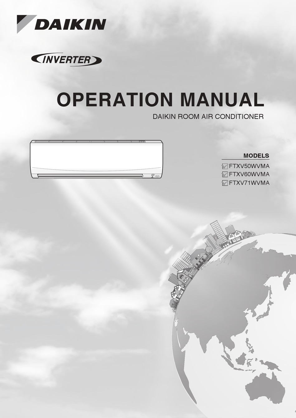DAIKIN FTXV50WVMA OPERATION MANUAL Pdf Download ManualsLib