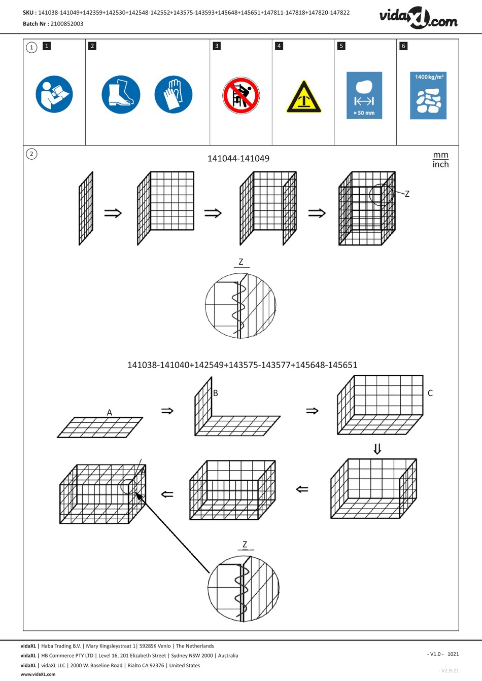 VIDAXL 141038 QUICK START MANUAL Pdf Download ManualsLib