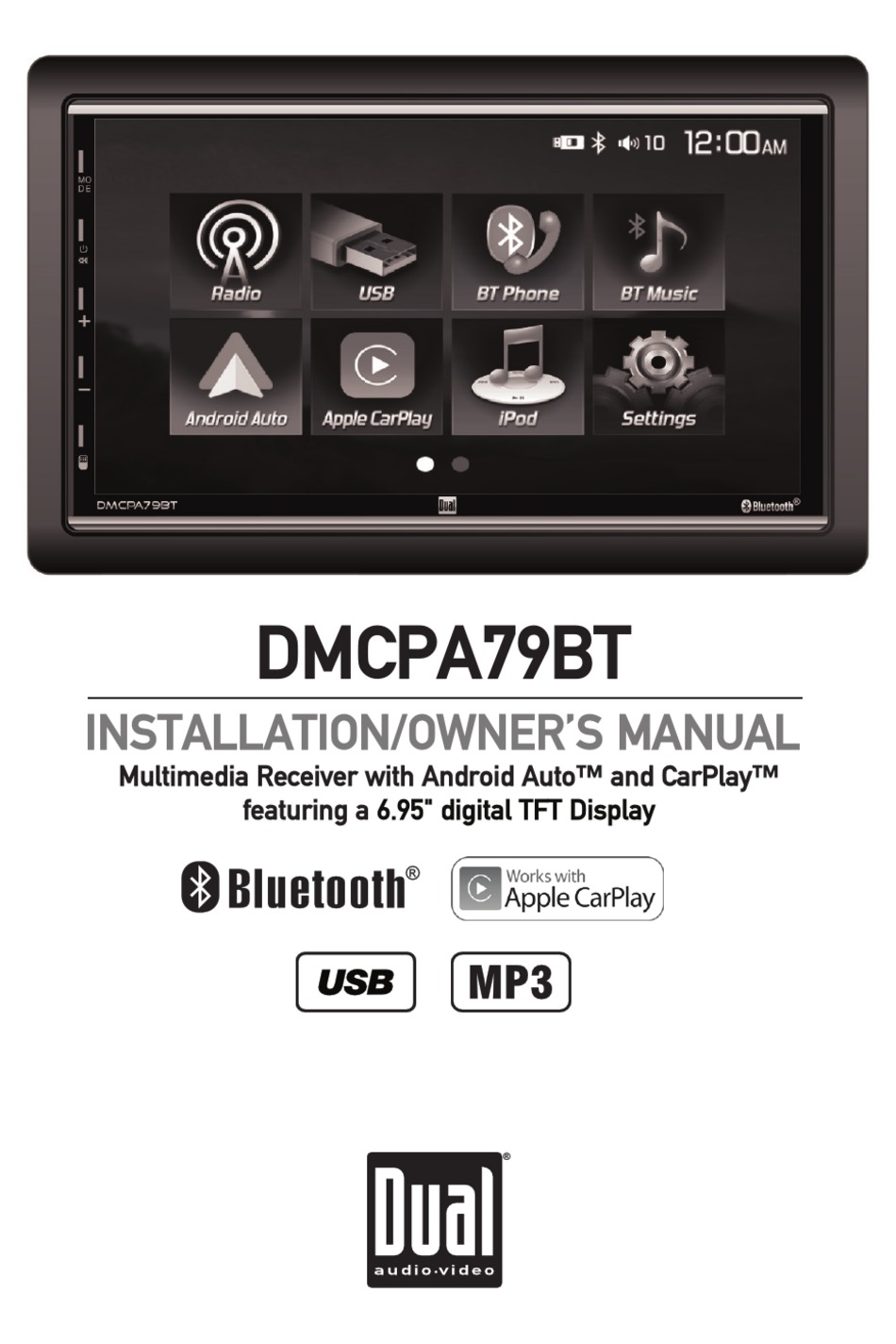 DUAL DMCPA79BT INSTALLATION & OWNER