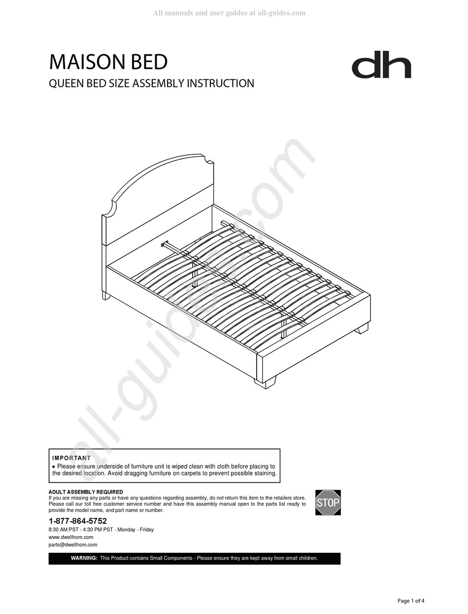 DH MAISON BED ASSEMBLY INSTRUCTIONS Pdf Download ManualsLib