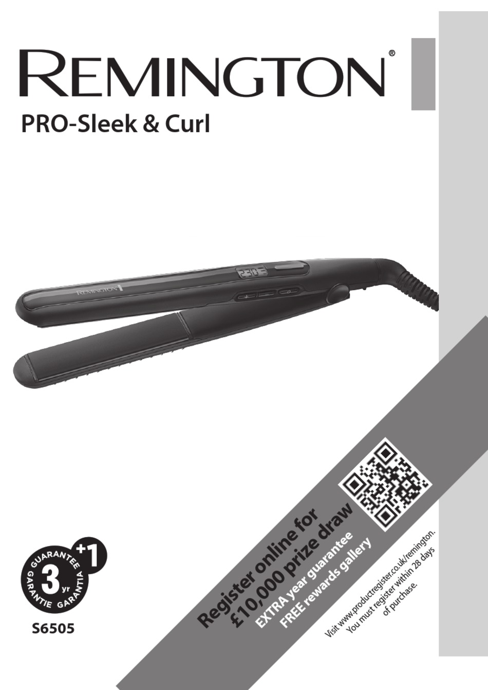 REMINGTON PRO-SLEEK & CURL S6505 MANUAL Pdf Download | ManualsLib