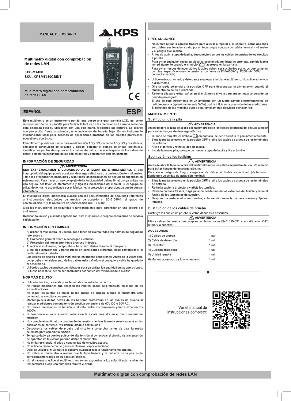 MGL KPS-MT480 INSTRUCTION MANUAL Pdf Download | ManualsLib
