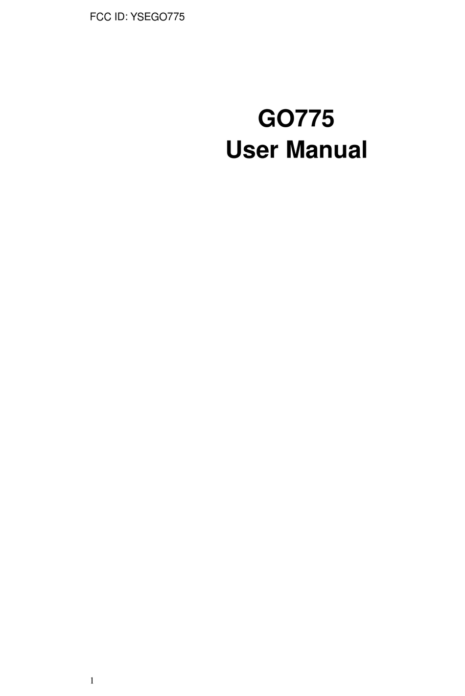 NEXUS GO775 USER MANUAL Pdf Download | ManualsLib