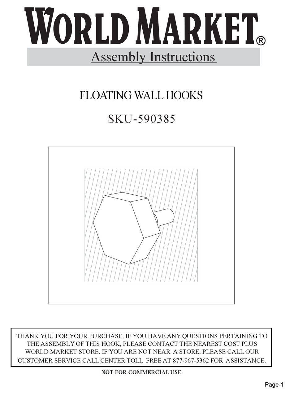WORLD MARKET 590385 ASSEMBLY INSTRUCTIONS Pdf Download ManualsLib