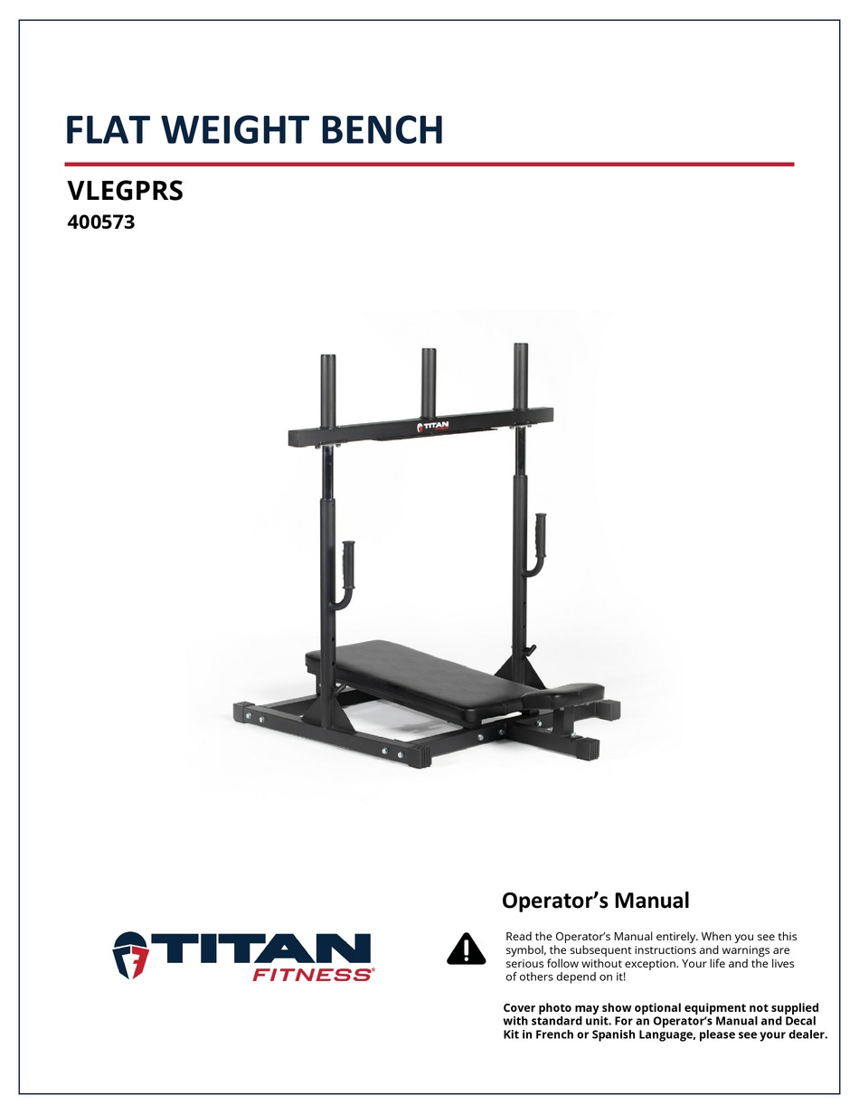 TITAN FITNESS VLEGPRS OPERATOR