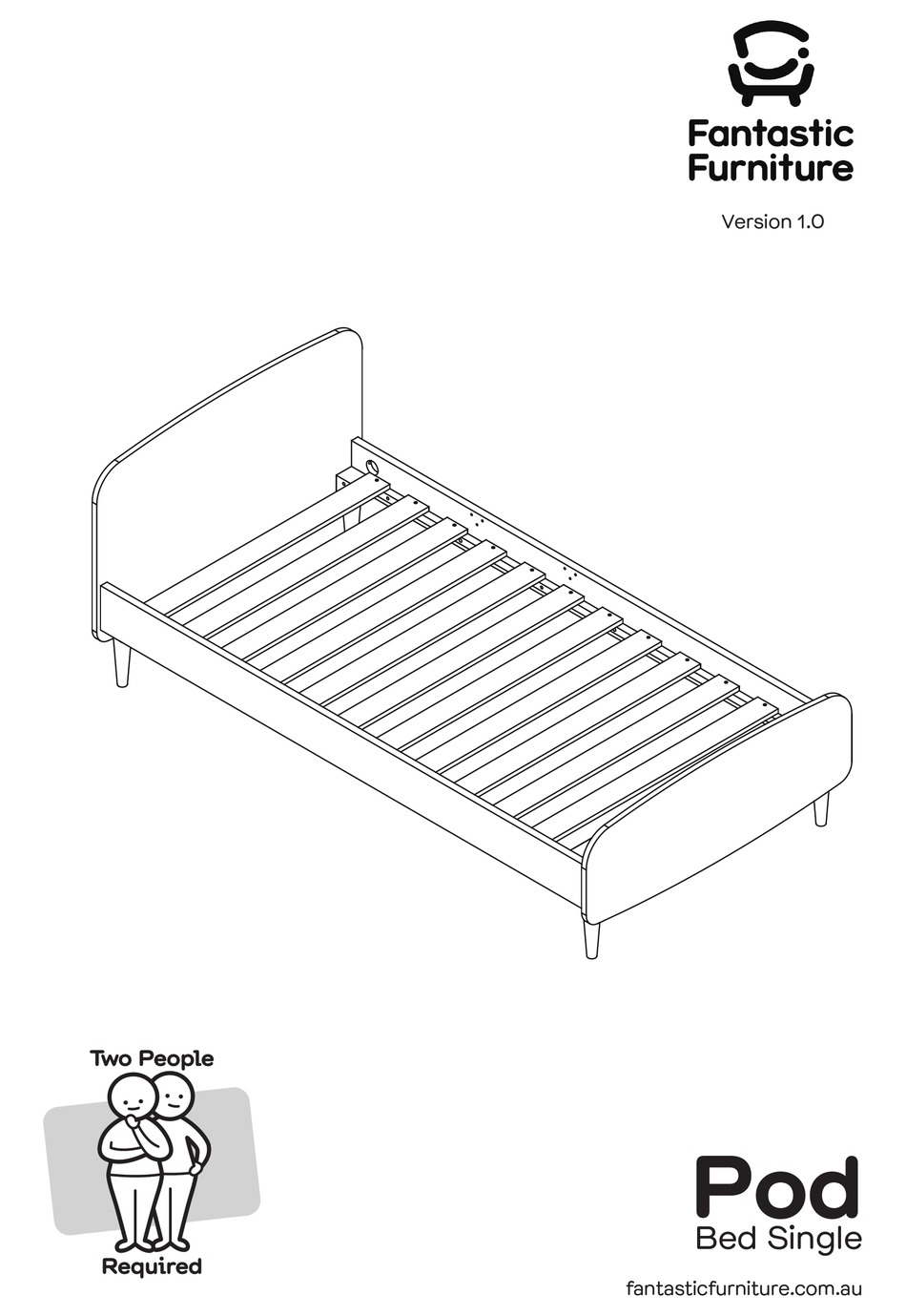 FANTASTIC FURNITURE POD BED SINGLE MANUAL Pdf Download ManualsLib