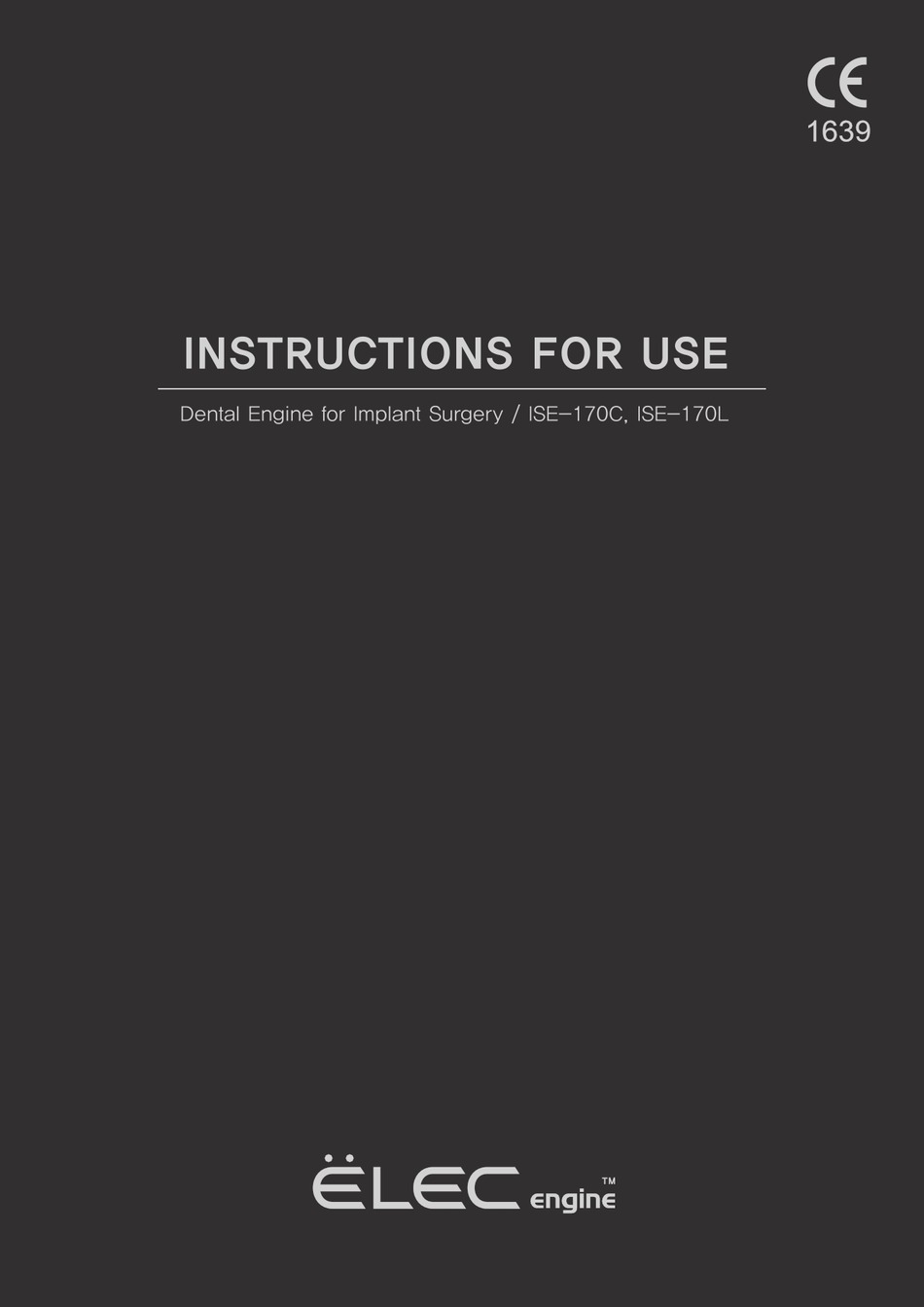 MICRONX ELEC ENGINE SE170C INSTRUCTIONS FOR USE MANUAL Pdf Download