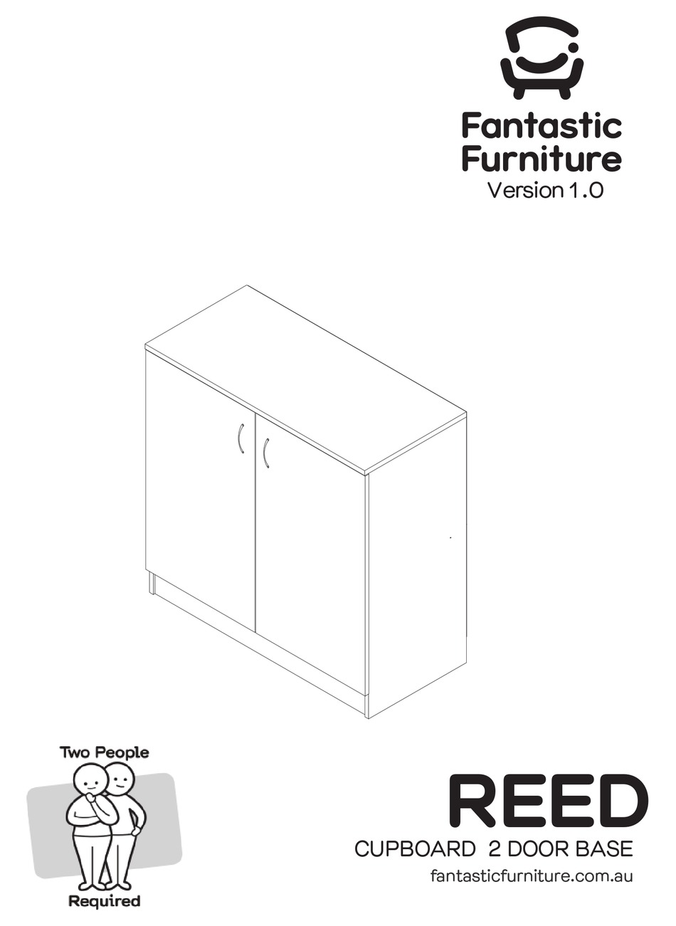 FANTASTIC FURNITURE REED CUPBOARD 2 DOOR BASE MANUAL Pdf Download
