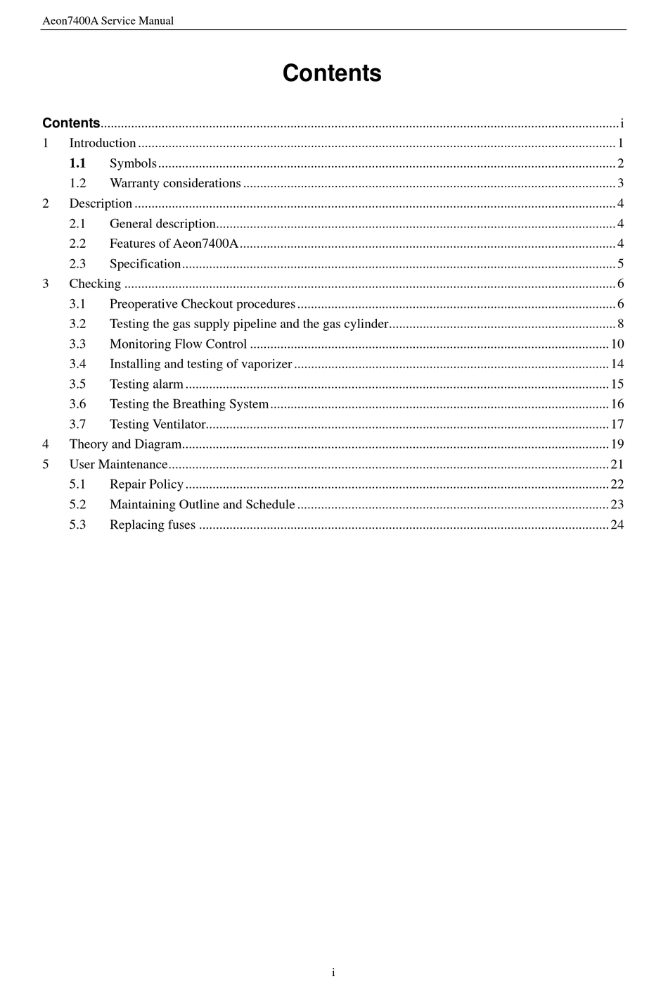 AEONMED AEON7400A SERVICE MANUAL Pdf Download | ManualsLib