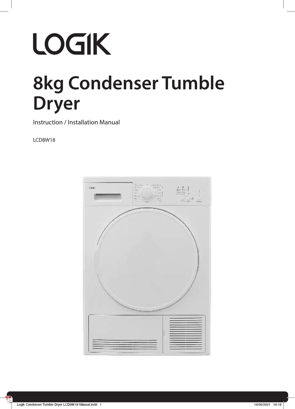 LOGIK LCD8W18 INSTRUCTION & INSTALLATION MANUAL Pdf Download ManualsLib