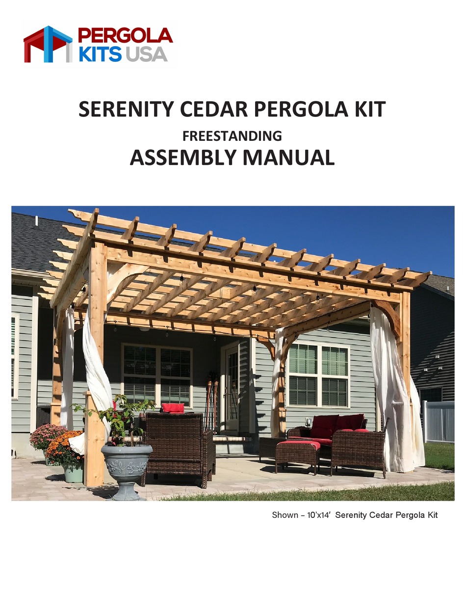 PERGOLA KITS USA SERENITY ASSEMBLY MANUAL Pdf Download ManualsLib