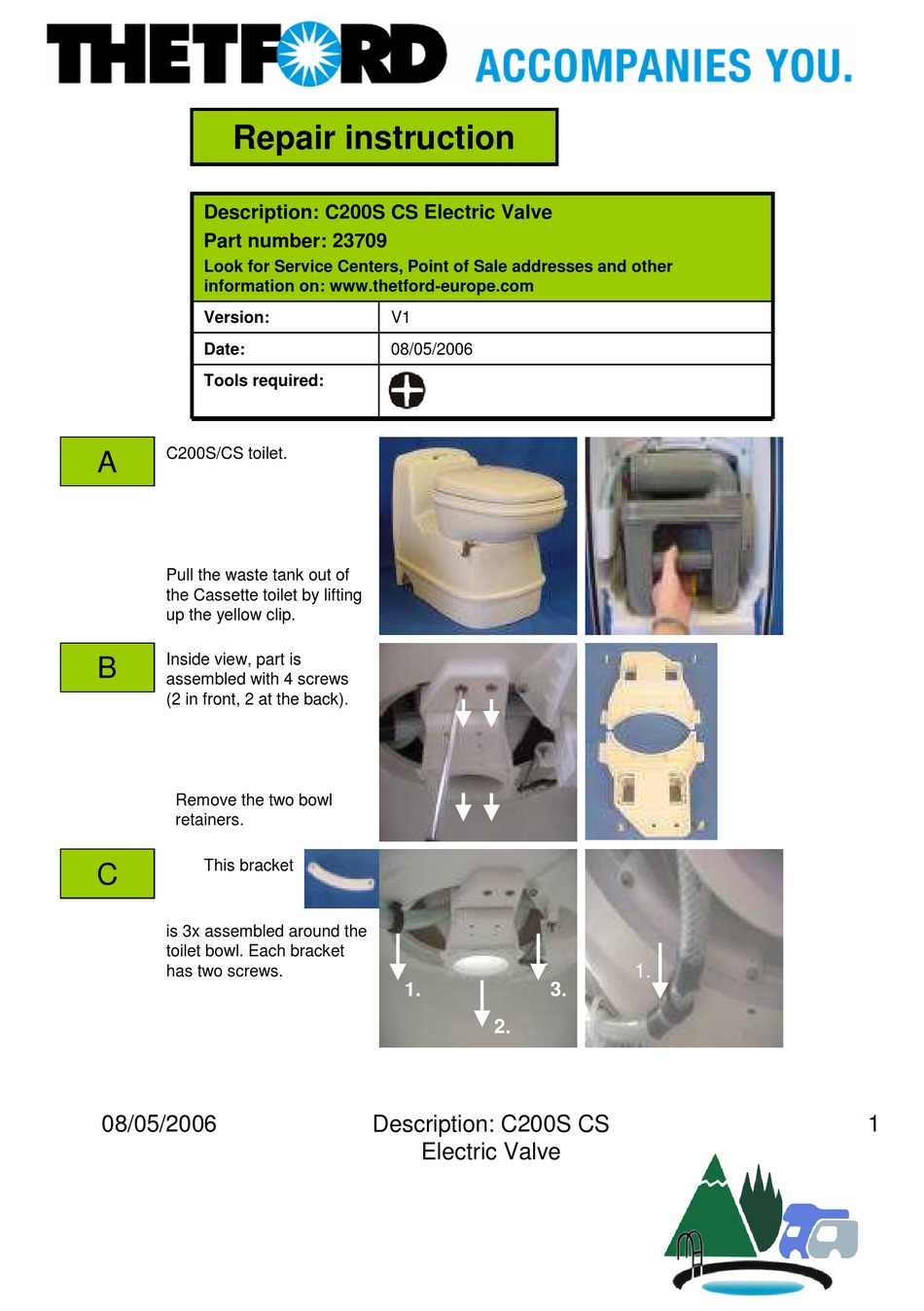 THETFORD 23709 REPAIR INSTRUCTIONS Pdf Download ManualsLib