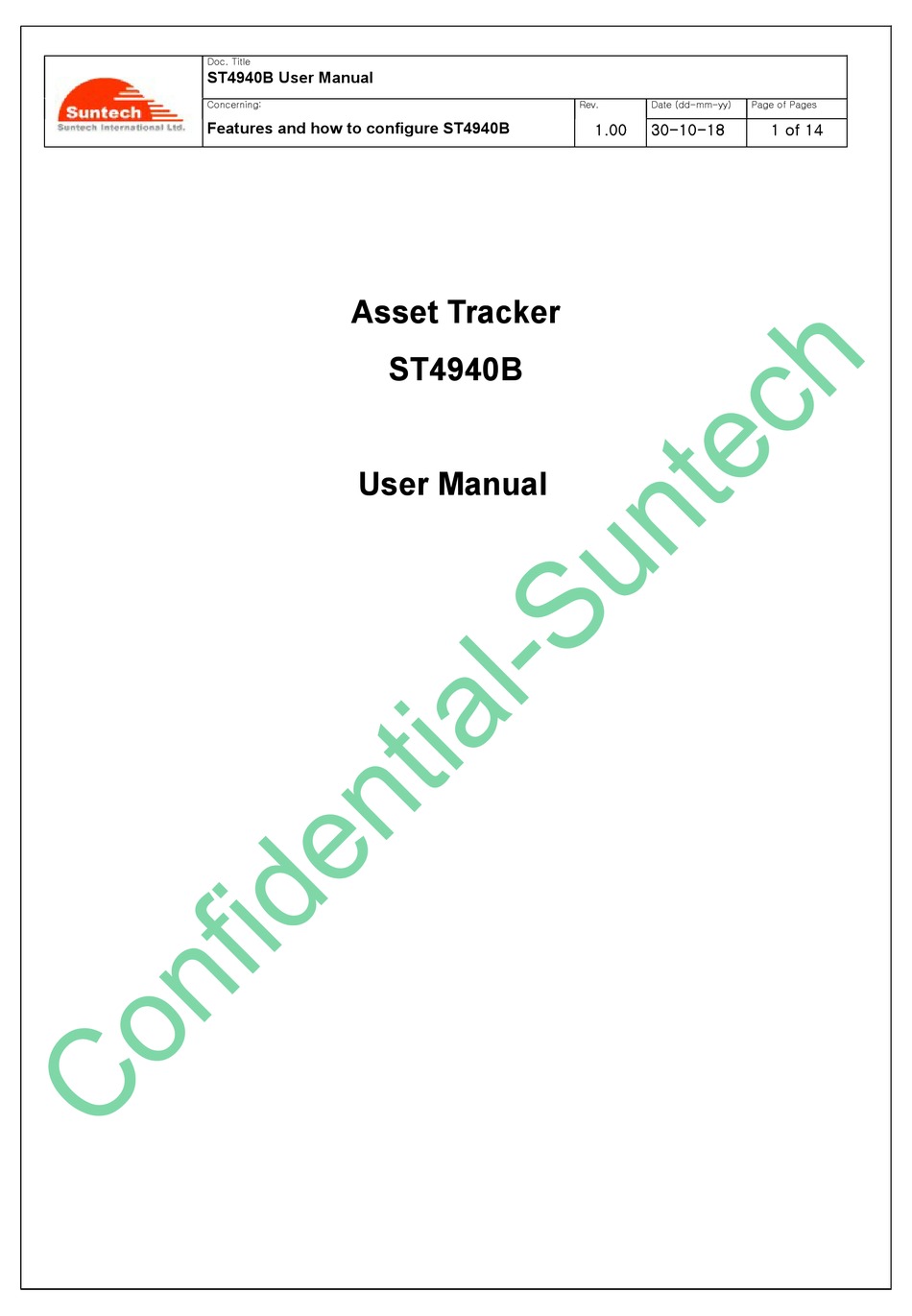 SUNTECH ST4940B USER MANUAL Pdf Download | ManualsLib