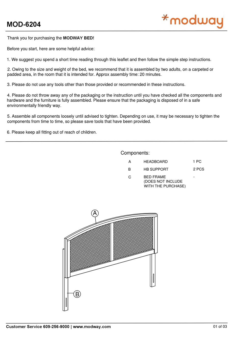 MODWAY MOD 6204 MANUAL Pdf Download ManualsLib   Modway Mod 6204 