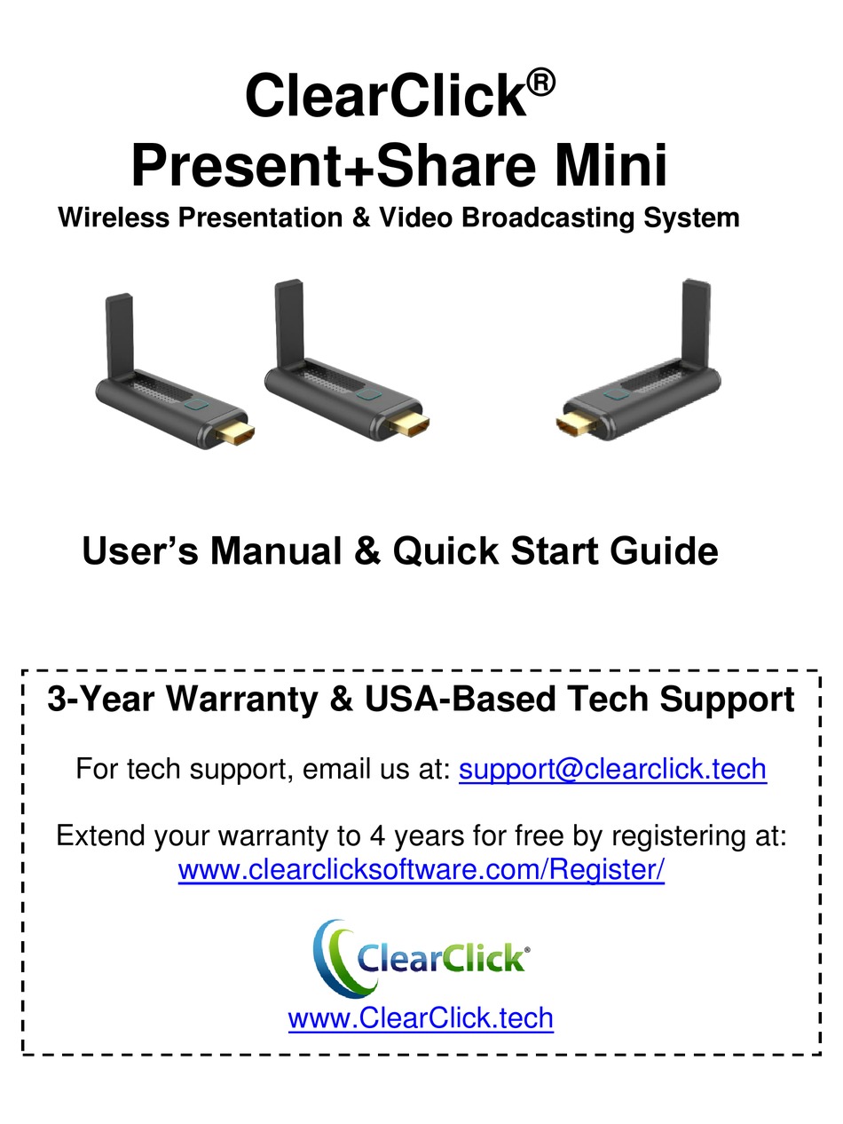 clearclick-present-share-mini-users-manual-quick-start-manual-pdf