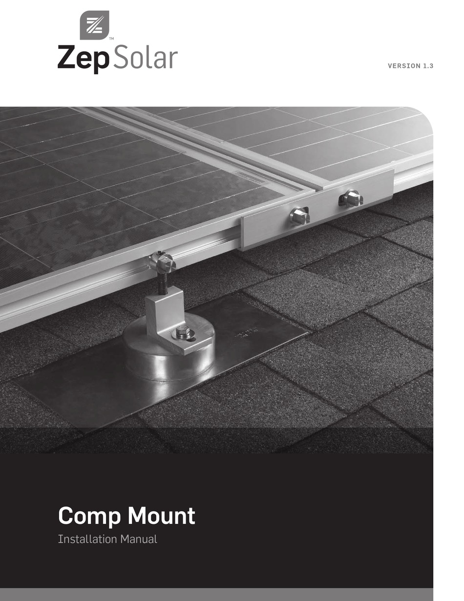 ZEP SOLAR COMP INSTALLATION MANUAL Pdf Download ManualsLib