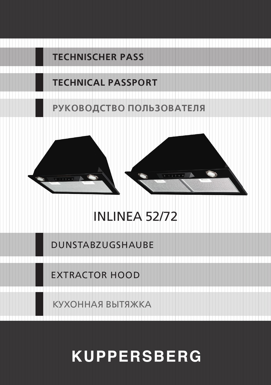 KUPPERSBERG INLINEA 52 TECHNICAL PASSPORT Pdf Download | ManualsLib
