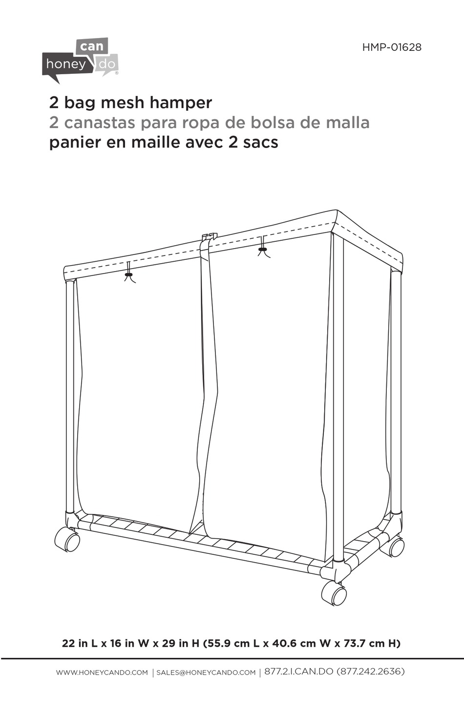 HONEY CAN DO HMP01628 ASSEMBLY Pdf Download ManualsLib