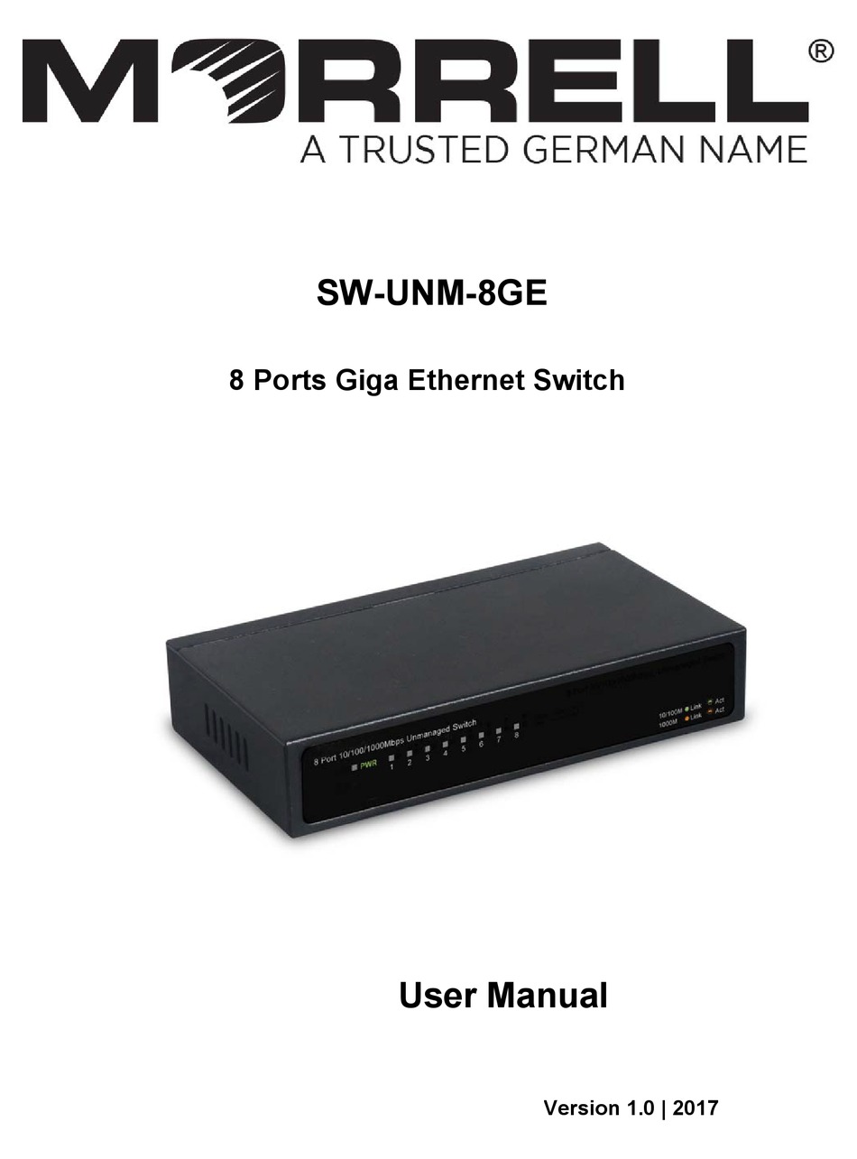MORRELL SWUNM8GE USER MANUAL Pdf Download ManualsLib