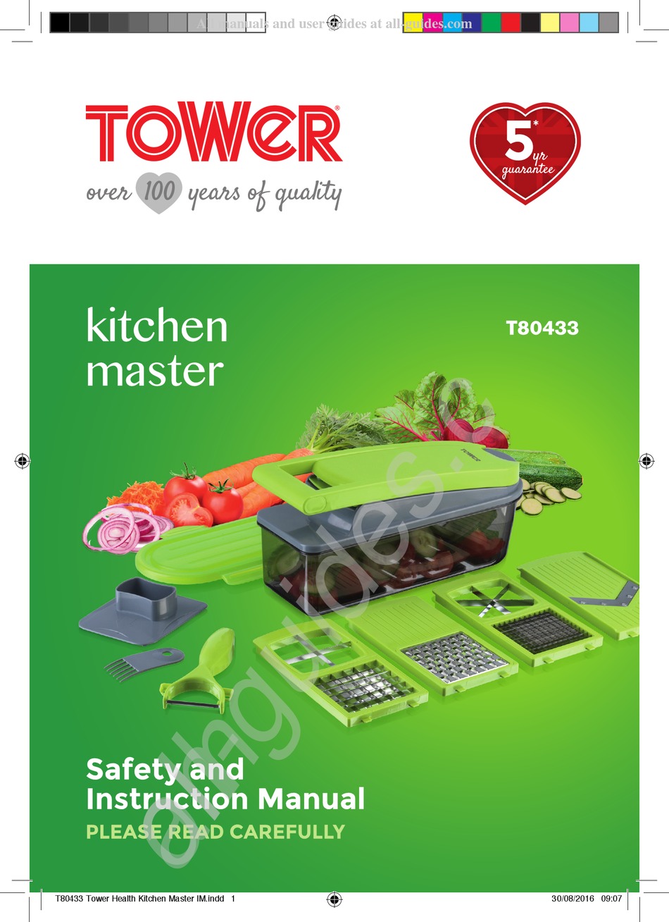 TOWER HOBBIES KITCHEN MASTER T80433 SAFETY AND INSTRUCTION MANUAL Pdf ...