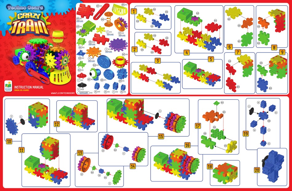 THE LEARNING JOURNEY TECHNO GEARS CRAZY TRAIN INSTRUCTION MANUAL Pdf