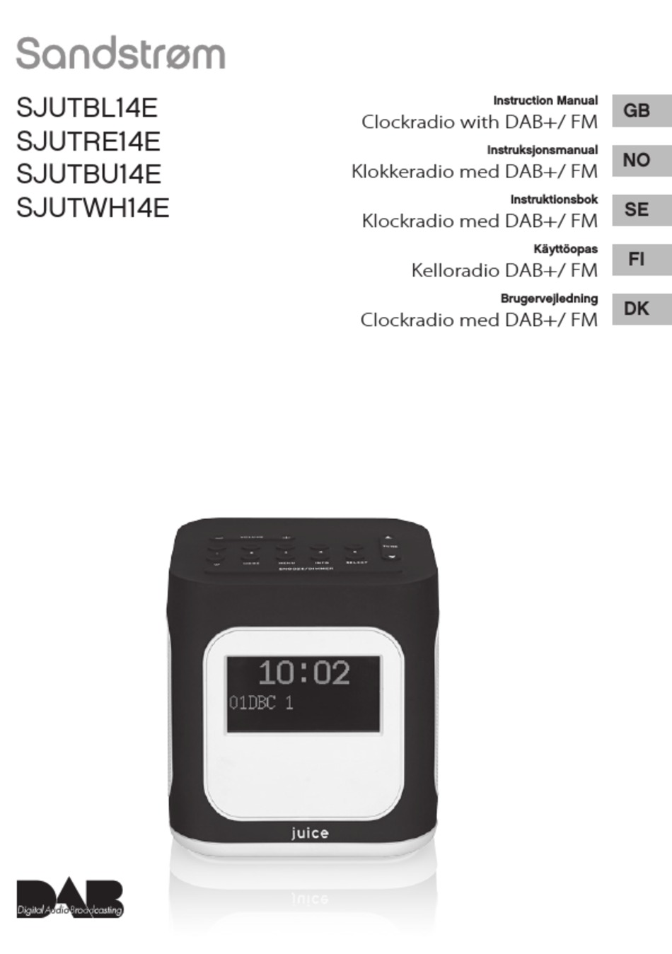 DAB SANDSTROM SJUTBL14E INSTRUCTION MANUAL Pdf Download ManualsLib