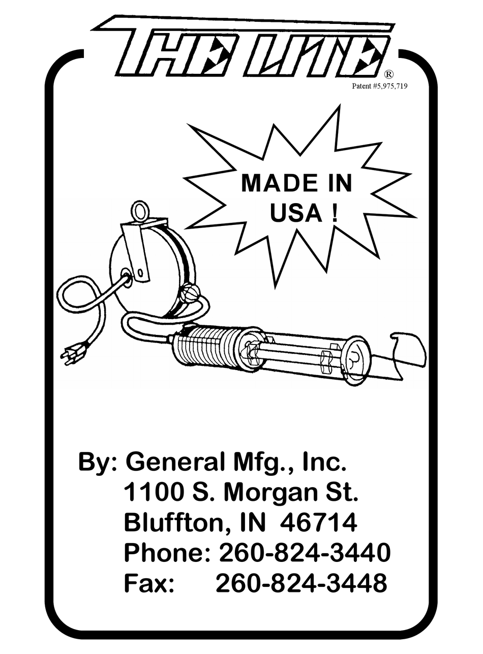 GENERAL MFG THE LITE 9032 7037 CARE AND OPERATION INSTRUCTIONS Pdf
