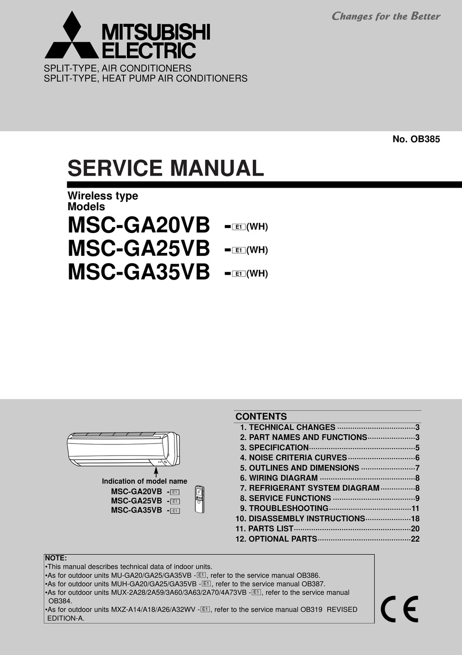 Мицубиси msc ga25vb