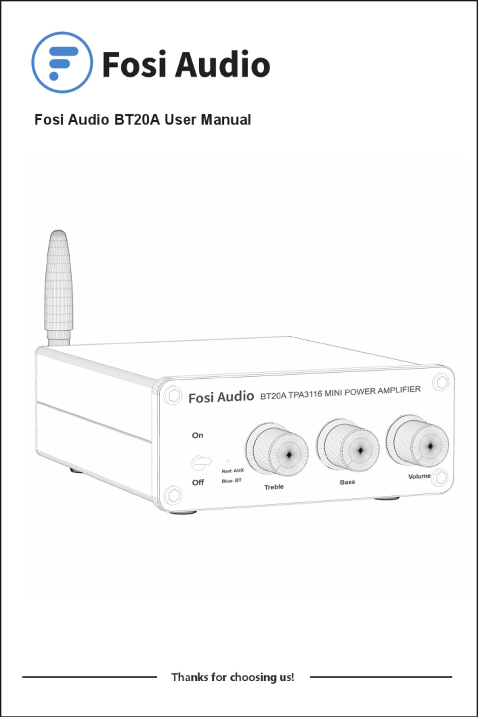 Fosi Audio BT20A User Manual [Page 2 