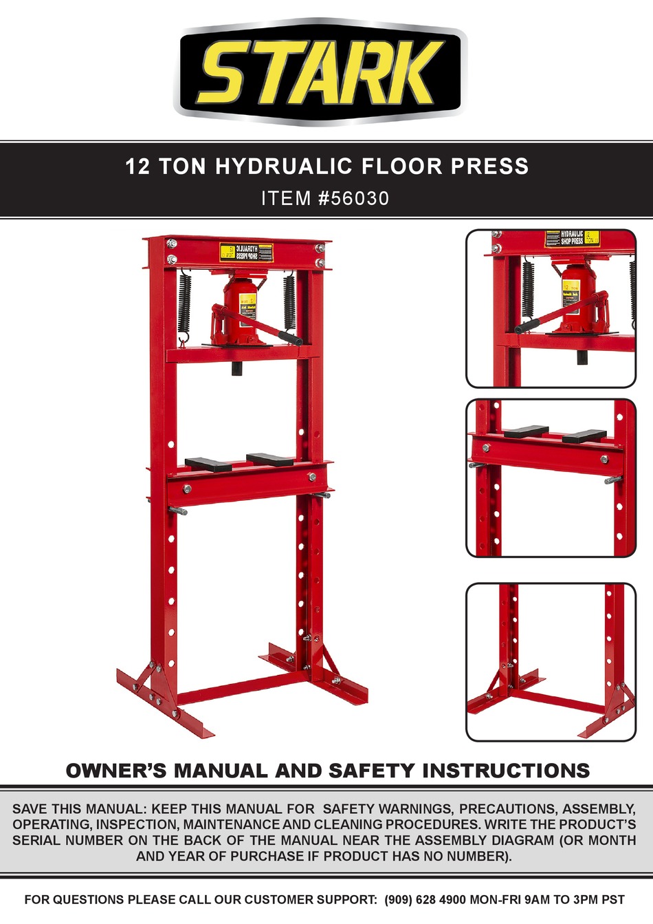STARK 56030 OWNER'S MANUAL AND SAFETY INSTRUCTIONS Pdf Download ...