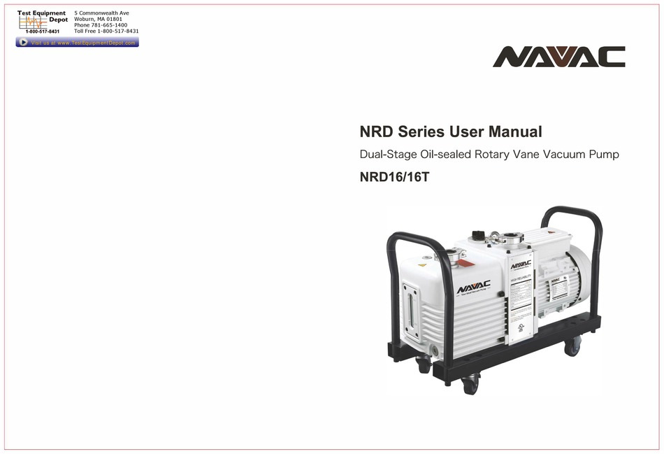 NAVAC NRD SERIES USER MANUAL Pdf Download | ManualsLib