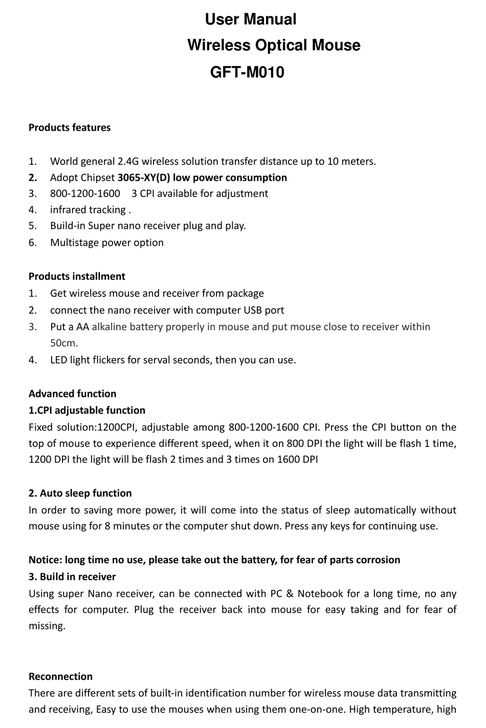 eastern-times-technology-gft-m010-user-manual-pdf-download-manualslib