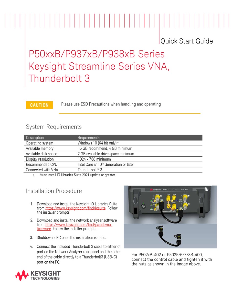KEYSIGHT TECHNOLOGIES P50 B SERIES QUICK START MANUAL Pdf Download