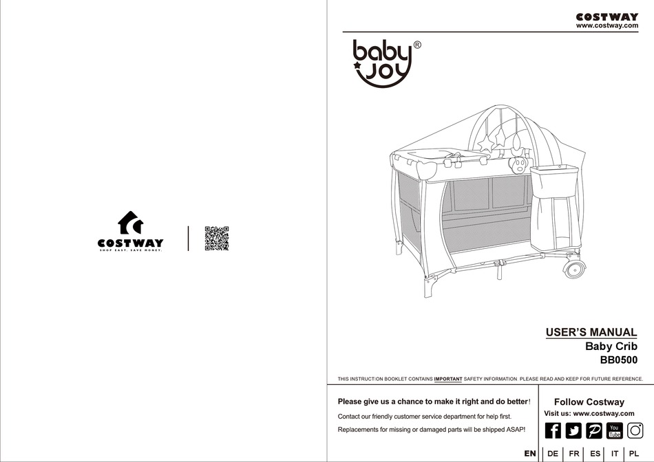 COSTWAY BABYJOY BB0500 USER MANUAL Pdf Download ManualsLib