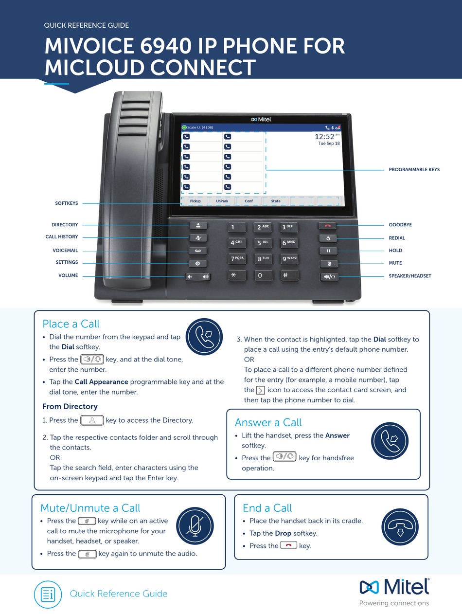 MITEL MIVOICE 6940 QUICK REFERENCE MANUAL Pdf Download ManualsLib mitel-mivoice-6940-quick-reference-manual-pdf-download-manualslib