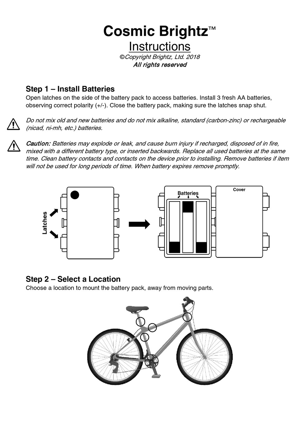 BRIGHTZ COSMIC INSTRUCTIONS Pdf Download ManualsLib